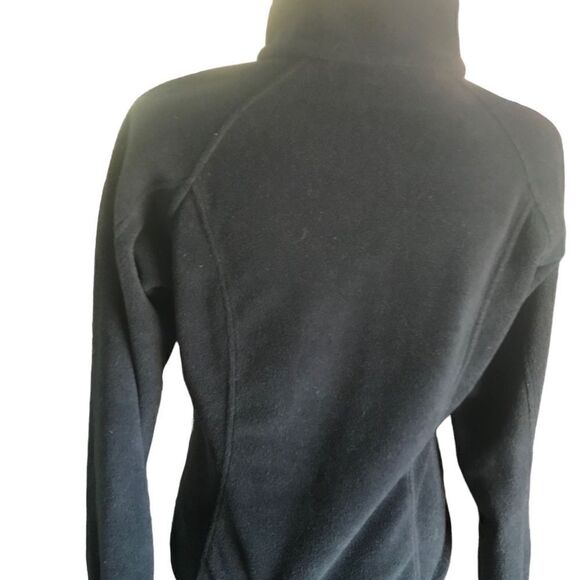 Columbia women’s size small black turtleneck fleece jacket - Picture 3 of 9